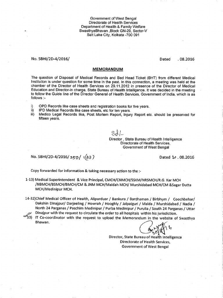 Disposal of Medical Records PDF