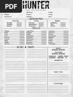 Hunter The Reckoning 5E CharSheet