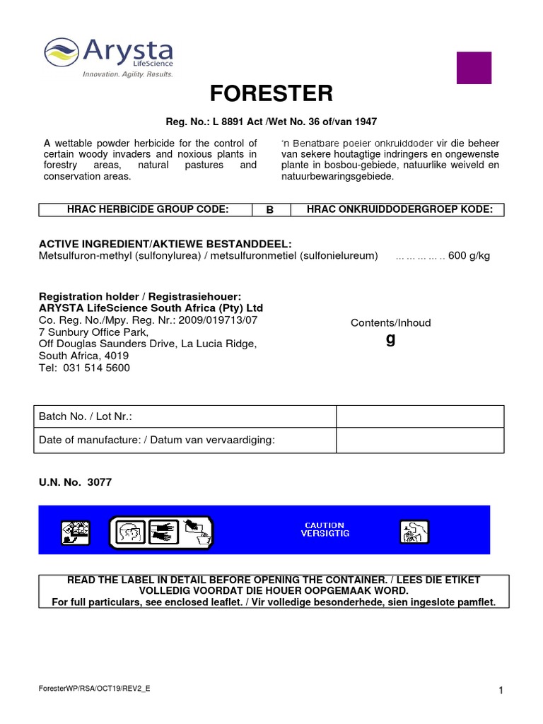 Forester | PDF | Water | Herbicide