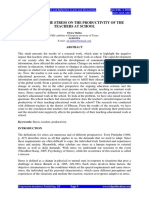 Full Paper IMPACT OF THE STRESS ON THE PRODUCTIVITY OF THE TEACHERS