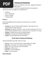 Sanitation Standard Operating Procedure (SSOP) | PDF | Hygiene | Sanitation