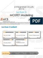 Lecture 3 MOSFET Modeling 2020 1