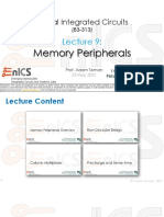 Lecture 9 Memory Peripherals 2021