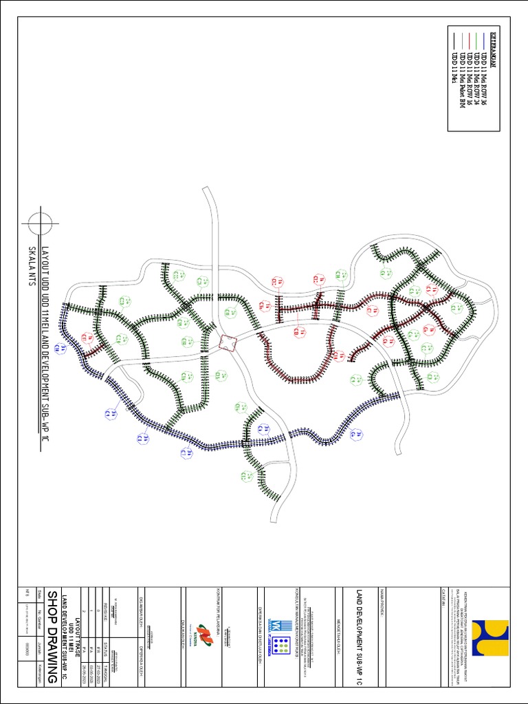 Layout Trase UDD 11 Mei untuk Land Dev | PDF