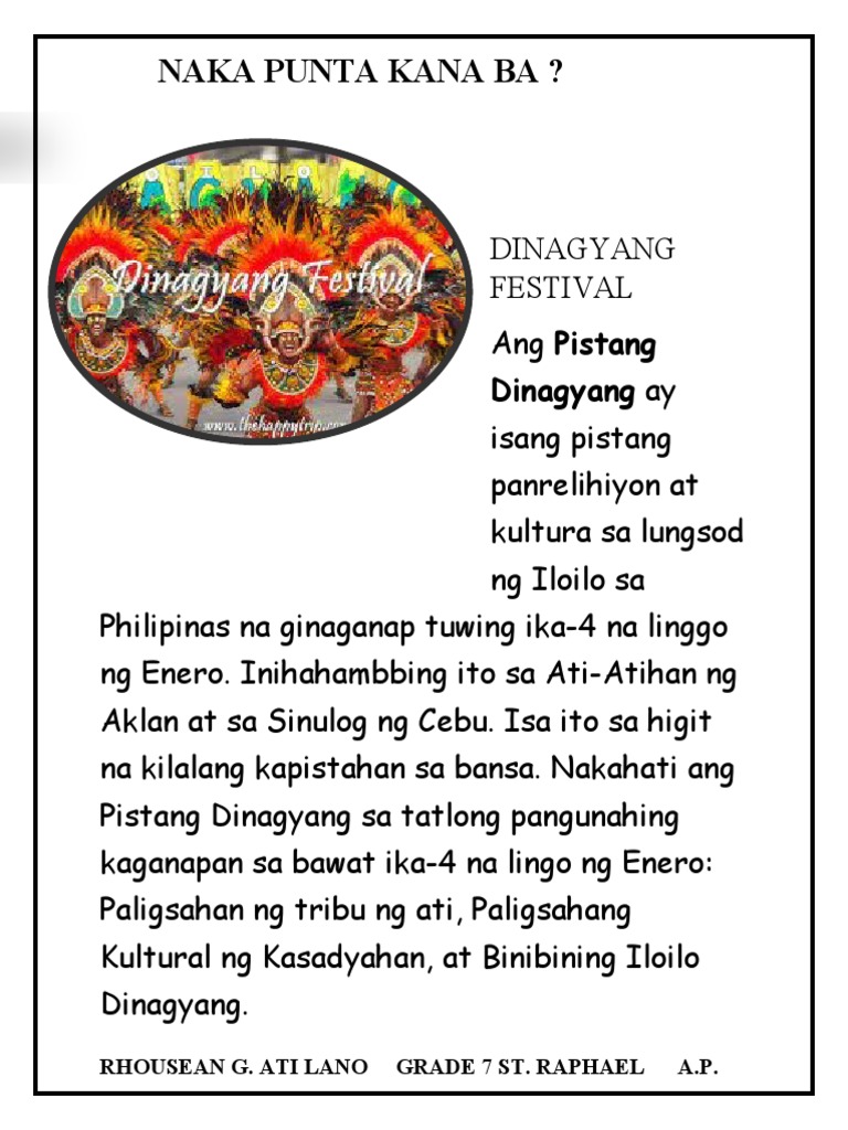 Dinagyang Festival PDF