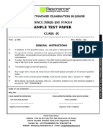 Resonance INJSO Full Test - 5