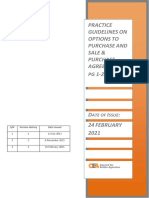 PG 1 2021 Practice Guidelines On Options To Purchase and Sale and Purchase Agreements