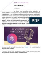 10 Questions With ChatGPT - Reader View