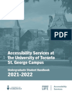 Accessibility Services Undergraduate Handbook 2021 2022