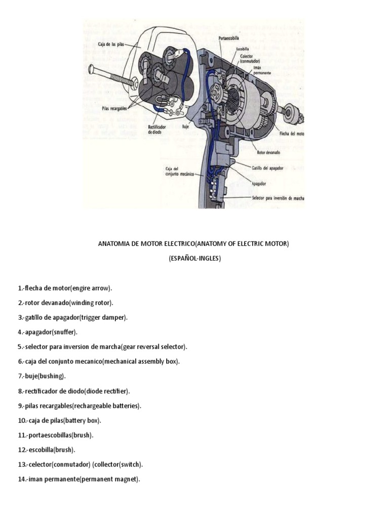 Guía de Partes de Motores Eléctricos | PDF | Hogar, jardinería y bricolaje  | Ciencia y matemáticas, image size:768x1024