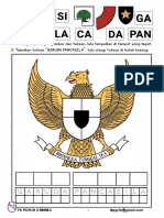 Tema Tanah Airku - Gunting Tempel Garuda Pancasila