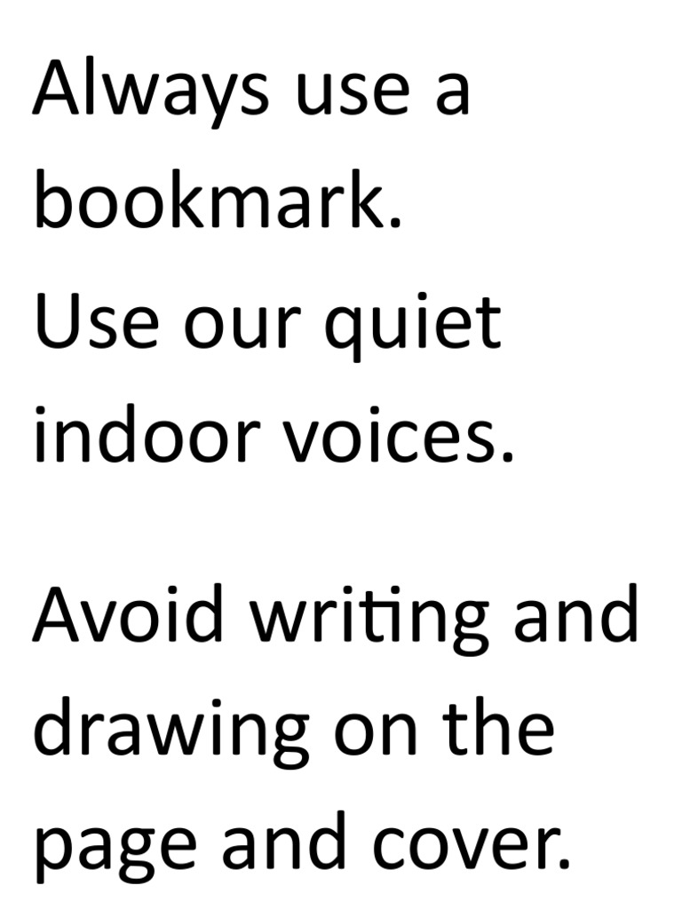 Library Rules PDF