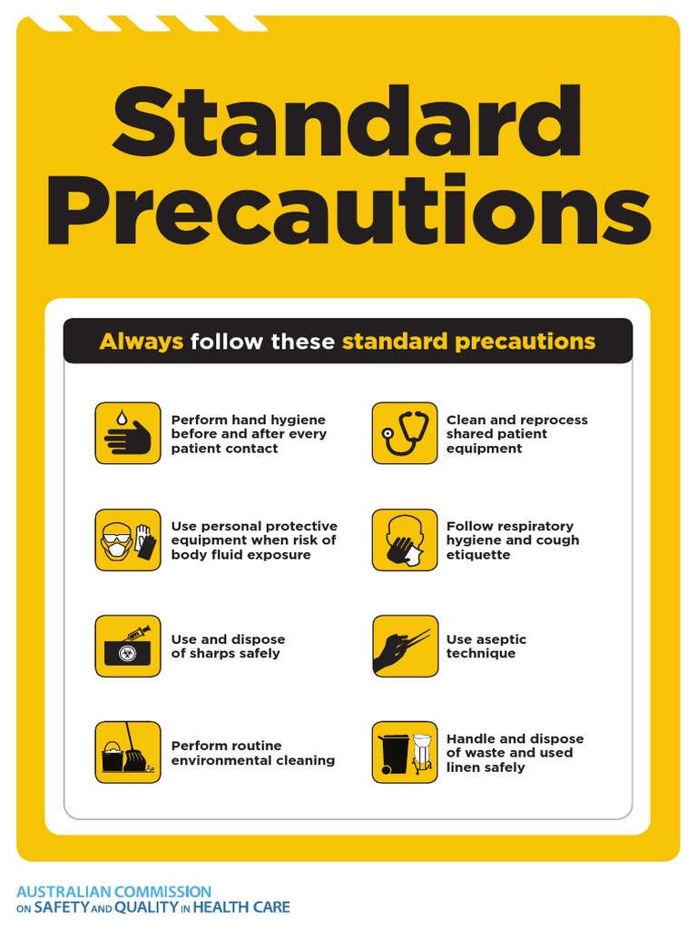 Approach 4 Standard Precautions Icon PDF 672KB | PDF | Wellness