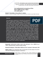 Phytochemical and Antibacterial Screening of The Pseudostem of Musa (BBB Group) Saba' Against Canine Skin Pathogens