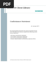 PCS7 IEC61850 CLIENT LIBRARY Conformance Statement