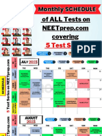 Complete Test Series Schedule