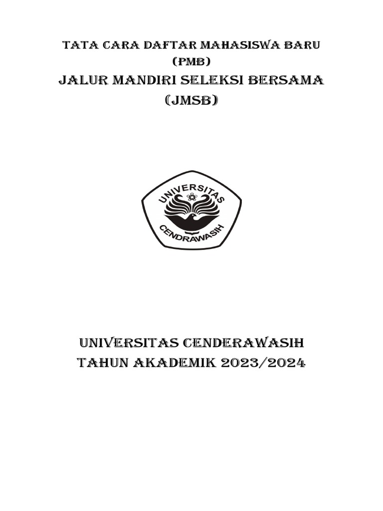 Pendaftaran JMSB Jalur Mandiri Uncen 2023 | PDF | Karier & Perkembangan ...