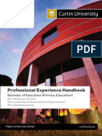 Curtin BEd Primary PE1 2 3 Handbook 2022.V1.7