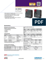 Omron Gate Switch D4NL Catalog & Wiring