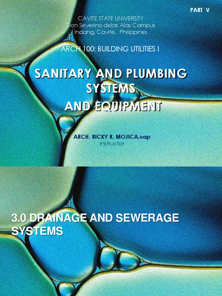 Sanitary and Plumbing Systems Guide | PDF | Storm Drain | Plumbing