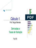 Slide 6 - Derivadas e Taxas de Variacao