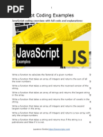 JavaScript Coding Examples