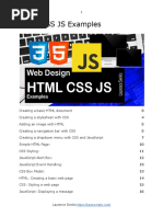 HTML CSS JS Examples