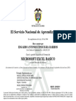 El Servicio Nacional de Aprendizaje SENA: Microsoft Excel Basico