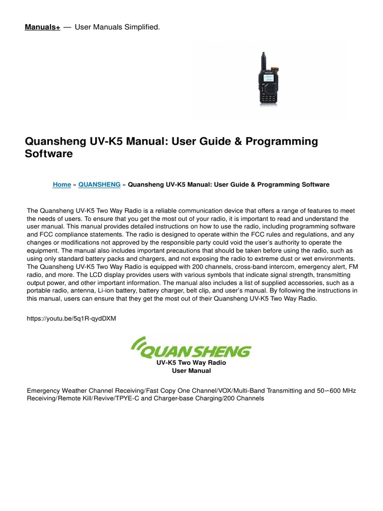 Quansheng UV-K6 Walkie Talkie 50-600MHz Full Band Receiving Type C Charge  Air Band 5W DTMF Scrambler NOAA Channel UV-K58 UVK5(8) - Two-Way Radio