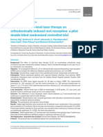 The Effect of Low-Level Laser Therapy On Orthodontically Induced Root Resorption - NG 17