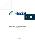 ESocial Versão S-1.1 Beta - Tabelas