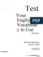 Pub Test Your English Vocabulary in Use Elementary