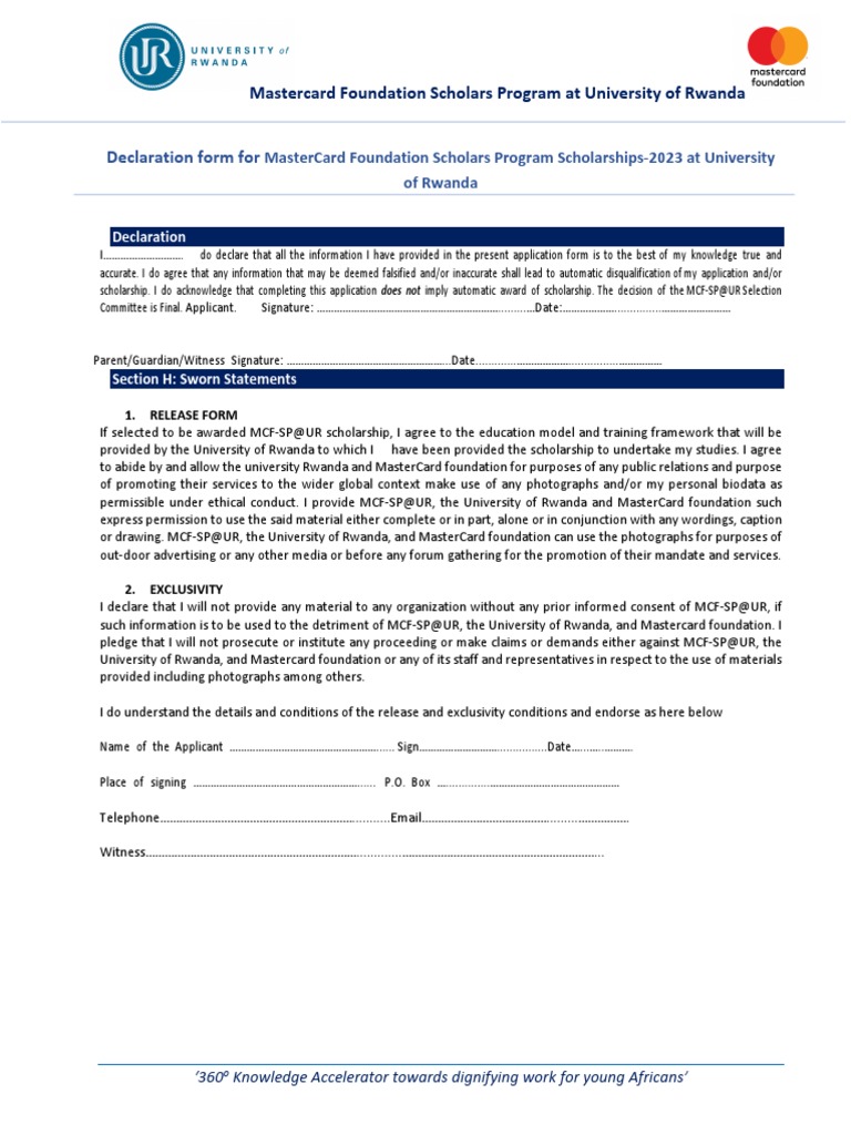 General Applicant Declaration Form2023 | PDF | Justice | Crime & Violence