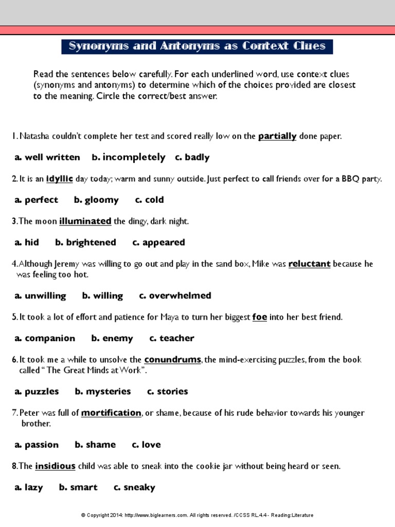 Cellular Respiration Synonyms and Antonyms Lovely Sheet PDF