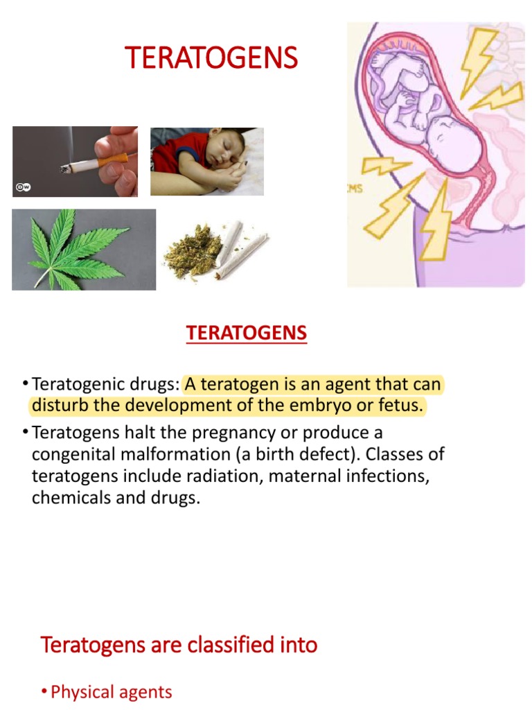 is tobacco a teratogen Teratogens: Impact on Pregnancy and Fetus | PDF | Fetus