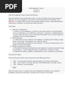 Performance Task in Science 9 - Q4