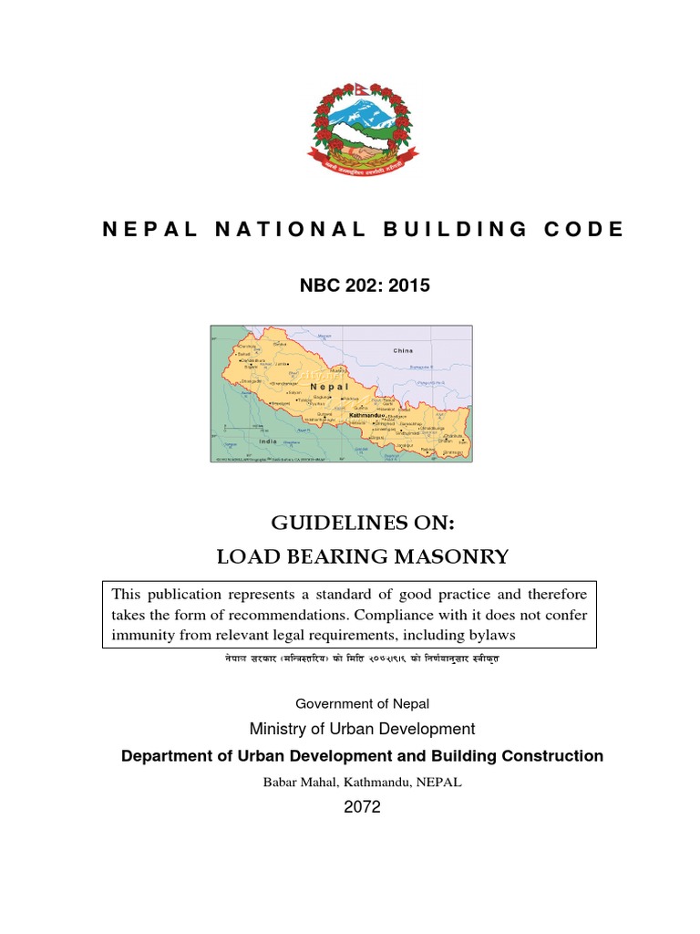 NBC 202: Load Bearing Masonry Guidelines | PDF | Masonry | Concrete
