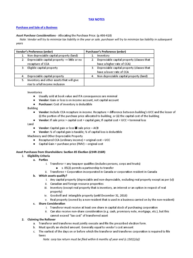 chart-sol-bus-law-purchase-and-sale-of-a-business-tax-updated-2018