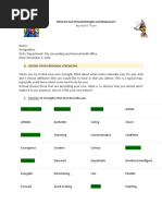 Session 1 Self Awareness Exercise What Are Your Personal Strengths and Weaknesses