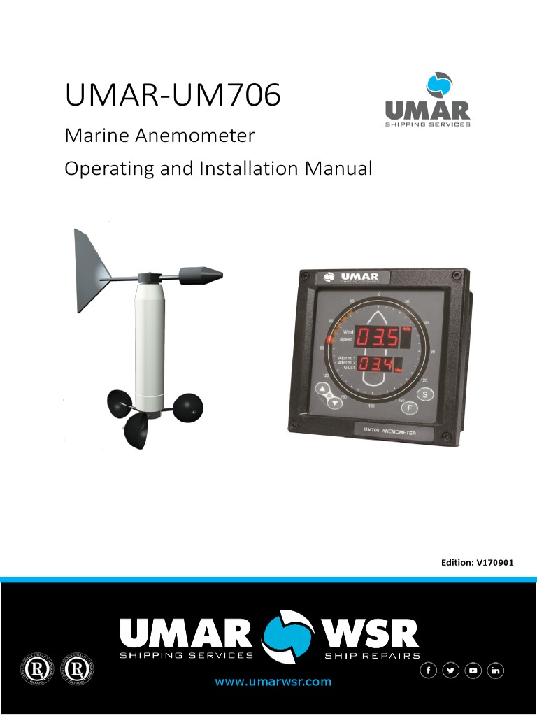 UMAR Anemometer PDF Wind Speed Longitude