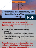 Quarter 4 Module 6 Generation Tranmision and Distribution of Electrical Energy