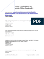 Test Bank For Medical Parasitology A Self Instructional Text 6th Edition Chapters 2 8 Leventhal