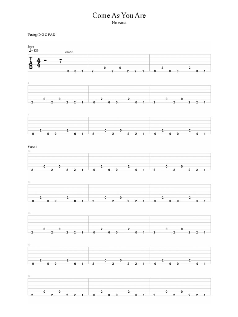 Comeasyouare Nirvana Electric Guitar CORRECT PDF