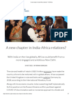 A New Chapter in India-Africa Relations - ISS Africa