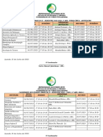 Calendario Dos Exames II Semestre - Pós-Laboral