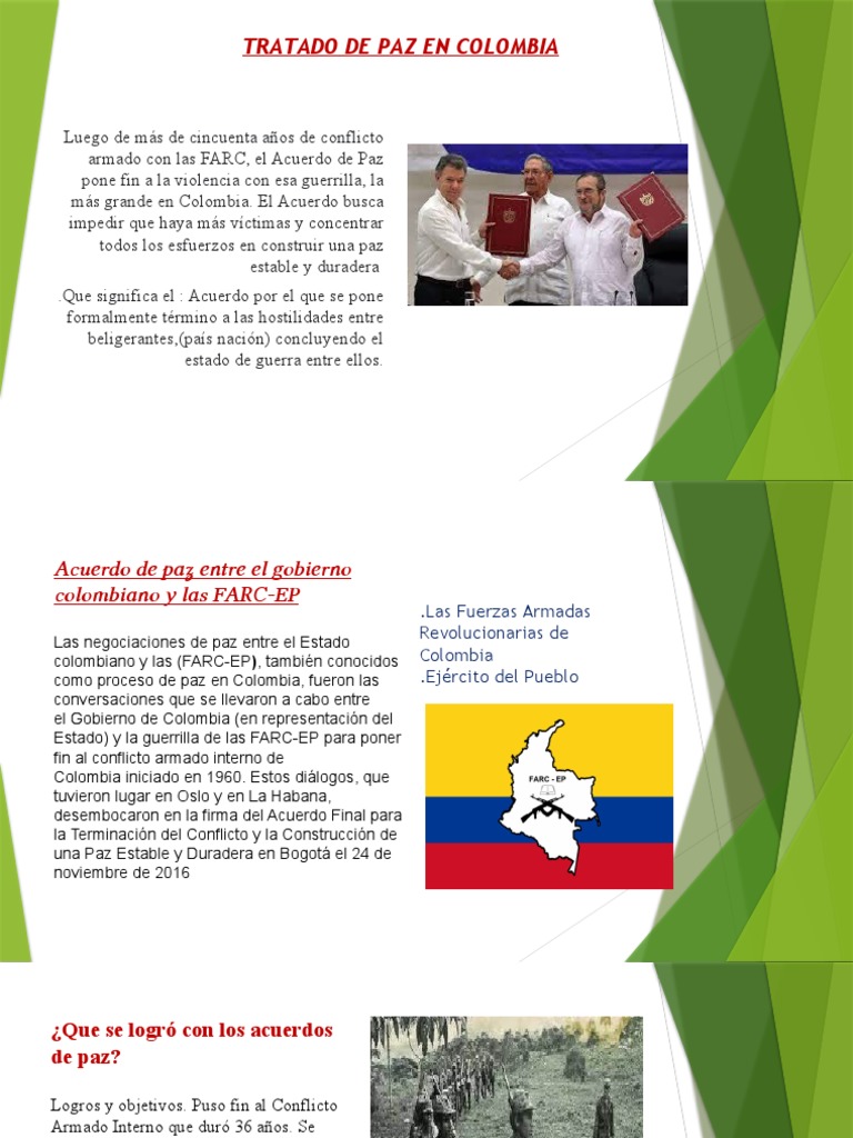 Acuerdo de Paz en Colombia 2016 | PDF