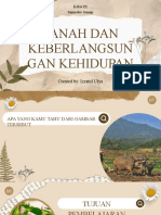 Tanah Dan Keberlangsungan Kehidupan