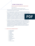 Foro Tematico Promocion y Desarrollo de Personal