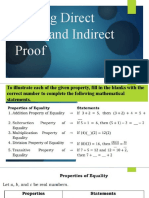 Writing Direct Proof and Indirect Proof