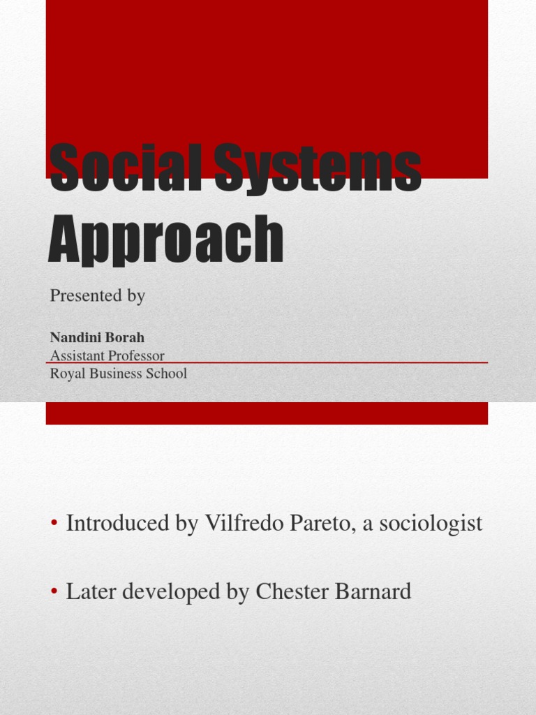 Social Systems Approach PDF Motivation Motivational